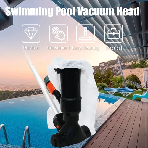 Meta Portable Pool Vacuum Jet Underwater Cleaner With Flexible Rod