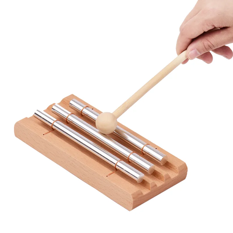 Metavers 3Tone Wooden Chimes with Mallet Percussion Instrument for