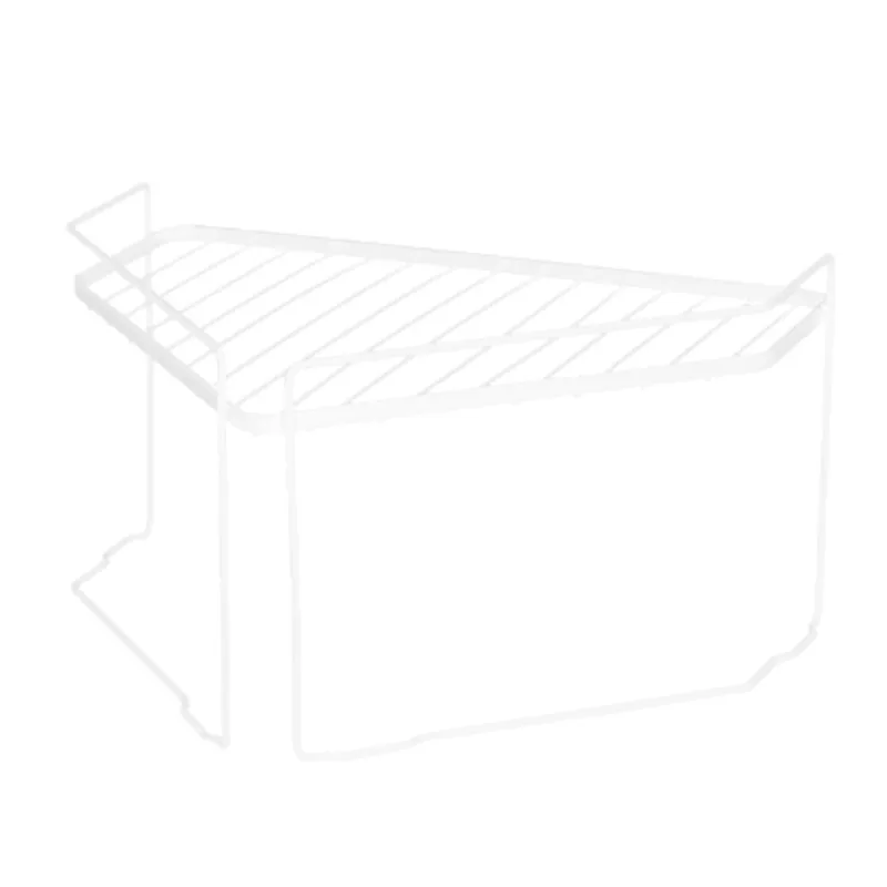 Meta Multifunctional Kitchen Counter Corner Shelf Spice Rack White 31 x
