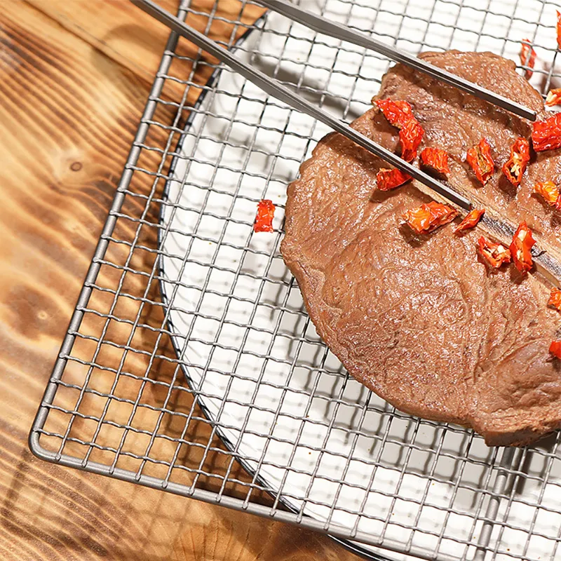 Meta Titanium Grill Plate Ultralight Barbecue Rack Bbq Wire Mesh Baking