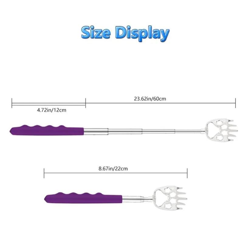 6 Colors Available Extends to 23 Inches! Extendable Bear Claw Back Scratcher 