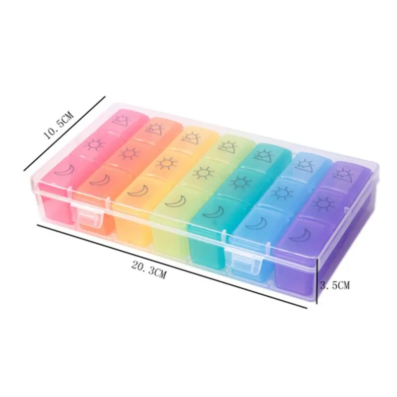 Meta Weekly Pills Organizer 3 Times A Day 7 Day Pills Storage Box