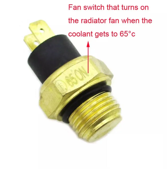 Homyl Radiator Thermal Cooling Fan Switch for 250cc 4 Wheeler Scooter 