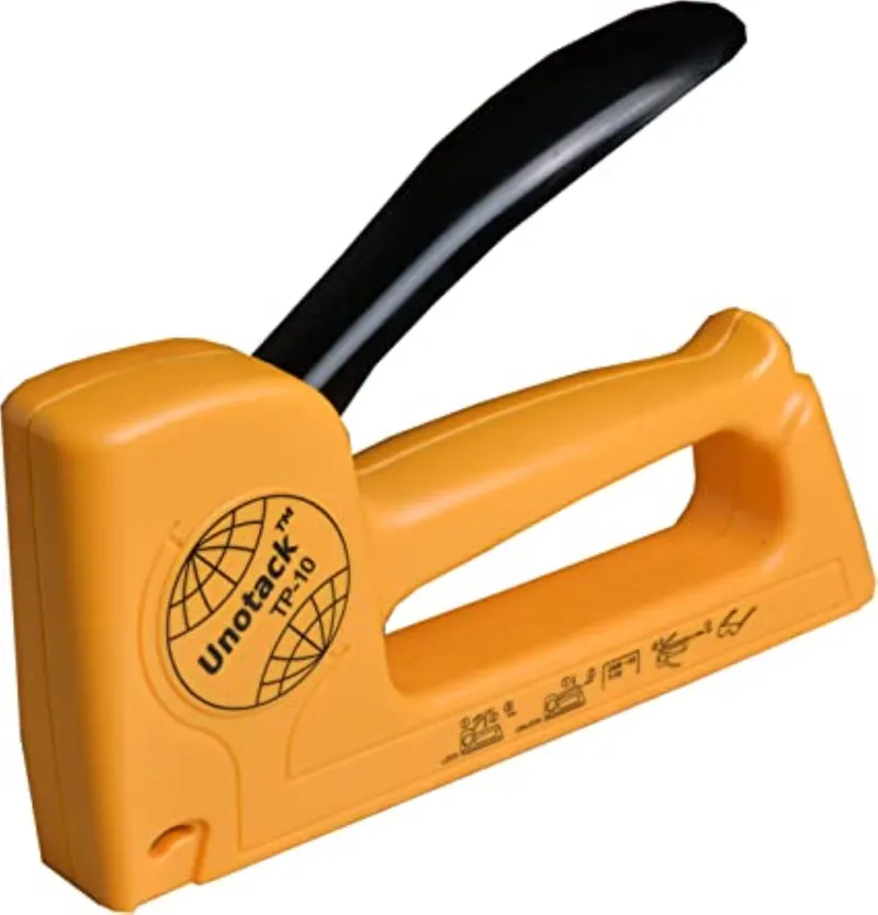 Kangaro Tp 10 Yellow Staple Gun Tacker with 4 Packs of 23/8 Staple Pins