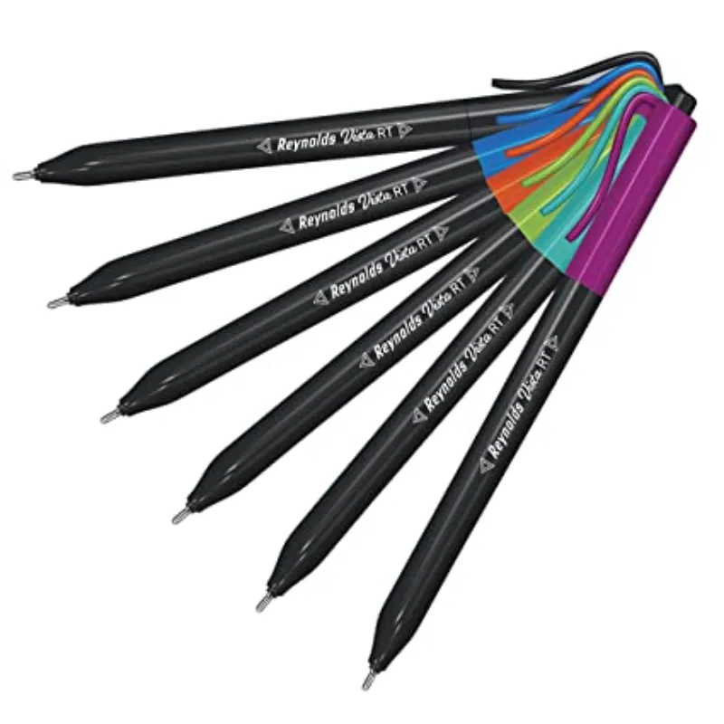 Reynolds Vista Rt Ballpoint PenBlack Set Of 5 Pack Of 22 Wholesale Tradeling