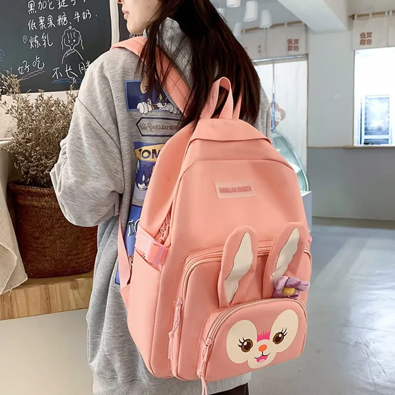 3 Pcs Korea Style Fashion Design Rabbit Chain Girls School Bags
