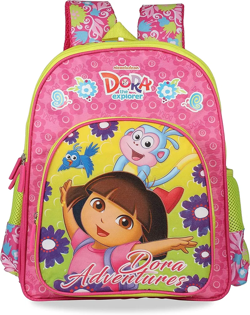 Dora The Explorer Backpack School Girls Nickelodeon Multicolor 12" x  16" x 5" | eBay