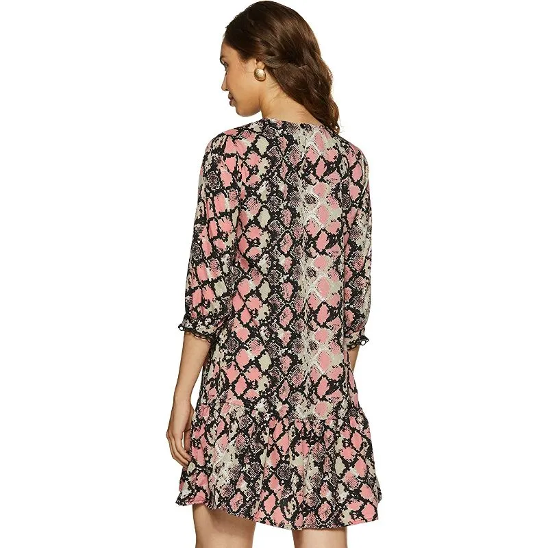 Nibeminent Krave Women's Synthetic Shift KneeLong Dress XXL Size, Pink