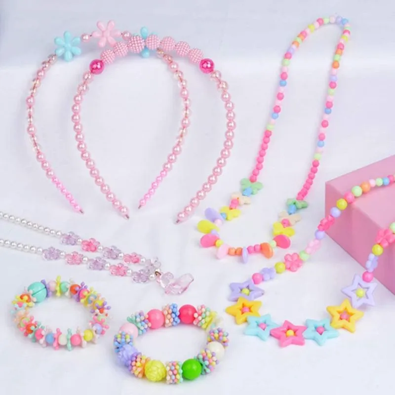 Nibeminent Bead Kits for Jewelry Making Craft Beads for Kids Jewelry Making Kits Colorful