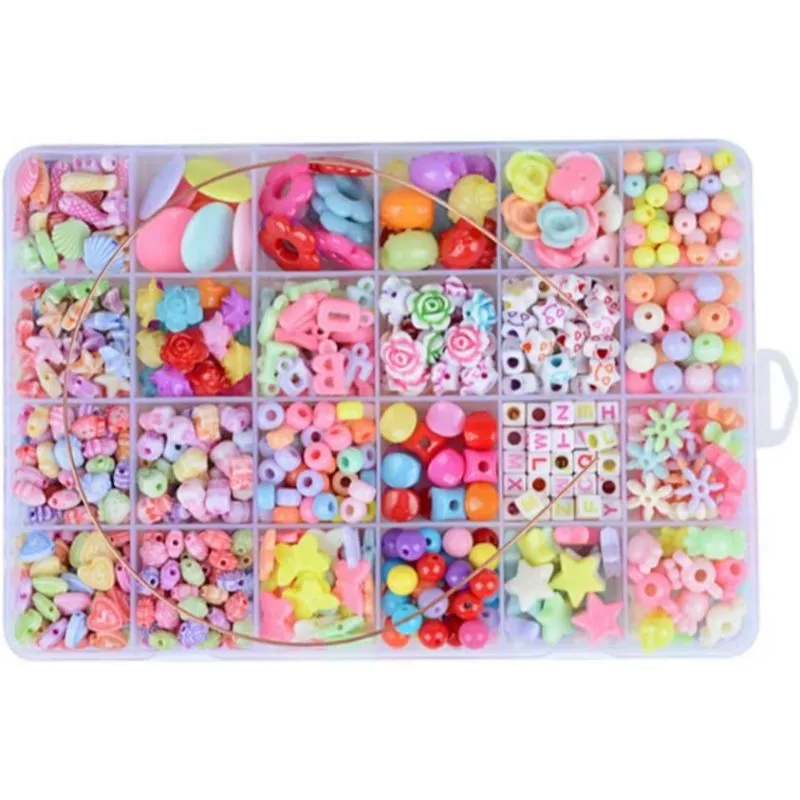 Nibeminent Bead Kits for Jewelry Making Craft Beads for Kids Jewelry Making Kits Colorful