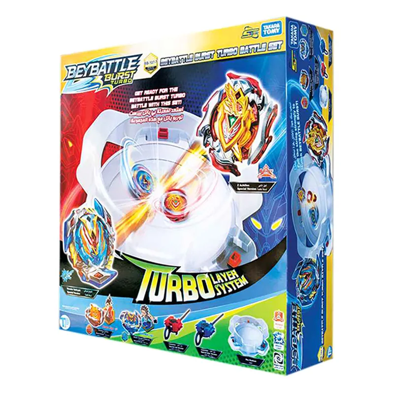 Toypro BeyBattle Burst Turbo Layer System Battling Top Stadium With Sharp Blade White 11cm BB