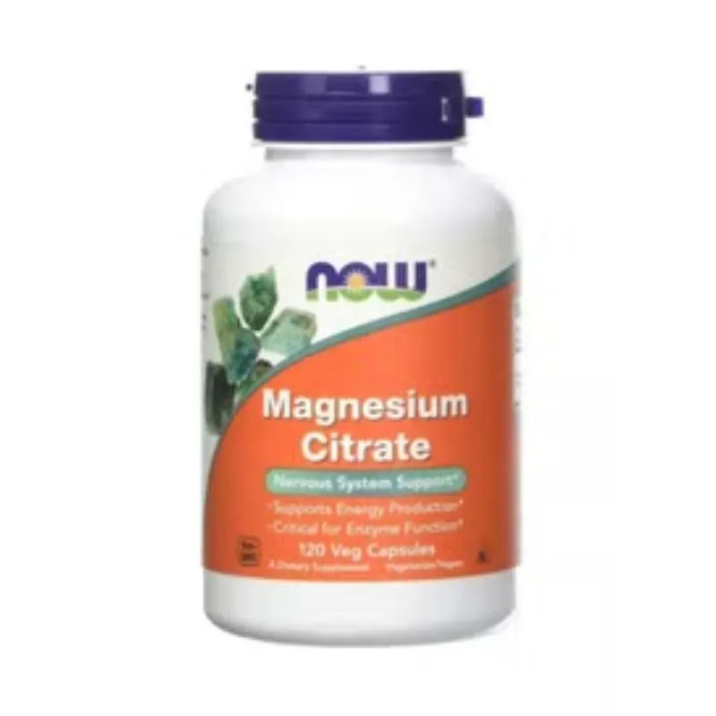 Now Foods Magnesium Citrate Nervous System Support 120 Capsules