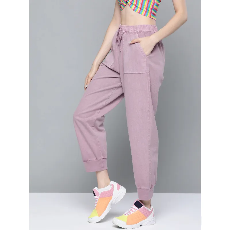 Lavender Garment Dyed Joggers 