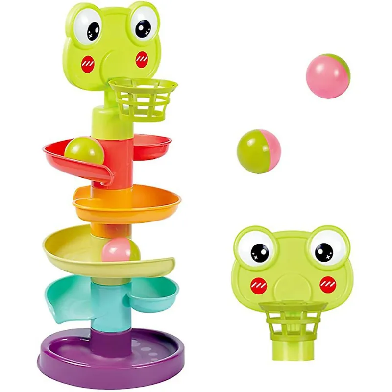 5 Layer Ball Drop And Roll Swirling Tower Baby Toys For 1 Year Old