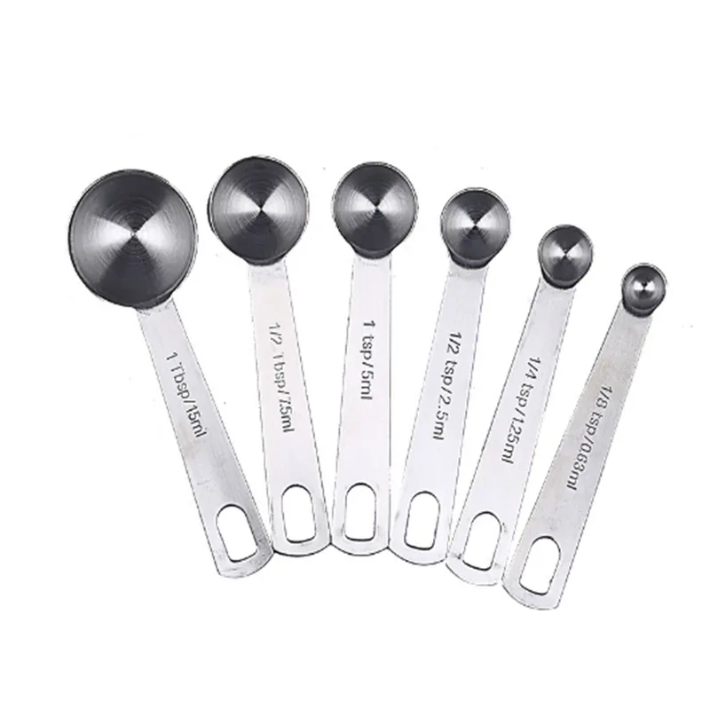 Measuring Spoons Set,Stackable Stainless Steel Handle Accurate Spoons