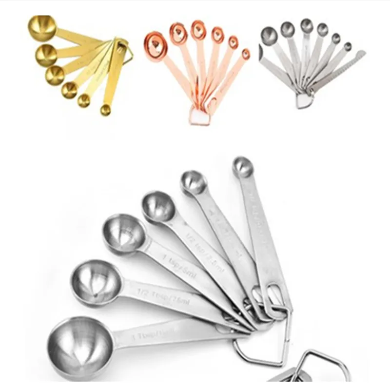 Measuring Spoons Set,Stackable Stainless Steel Handle Accurate Spoons