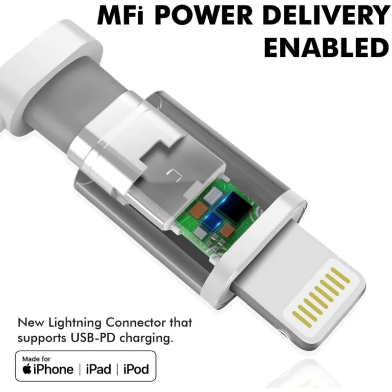 Promate UsbC Lightning Cable, Heavy Duty 29w Power Delivery MeshArmoured Usb TypeC To Apple