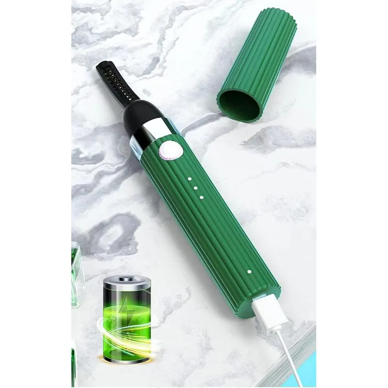 Nibeminent Lemall Heated Eyelash Curler Green Wholesale Tradeling