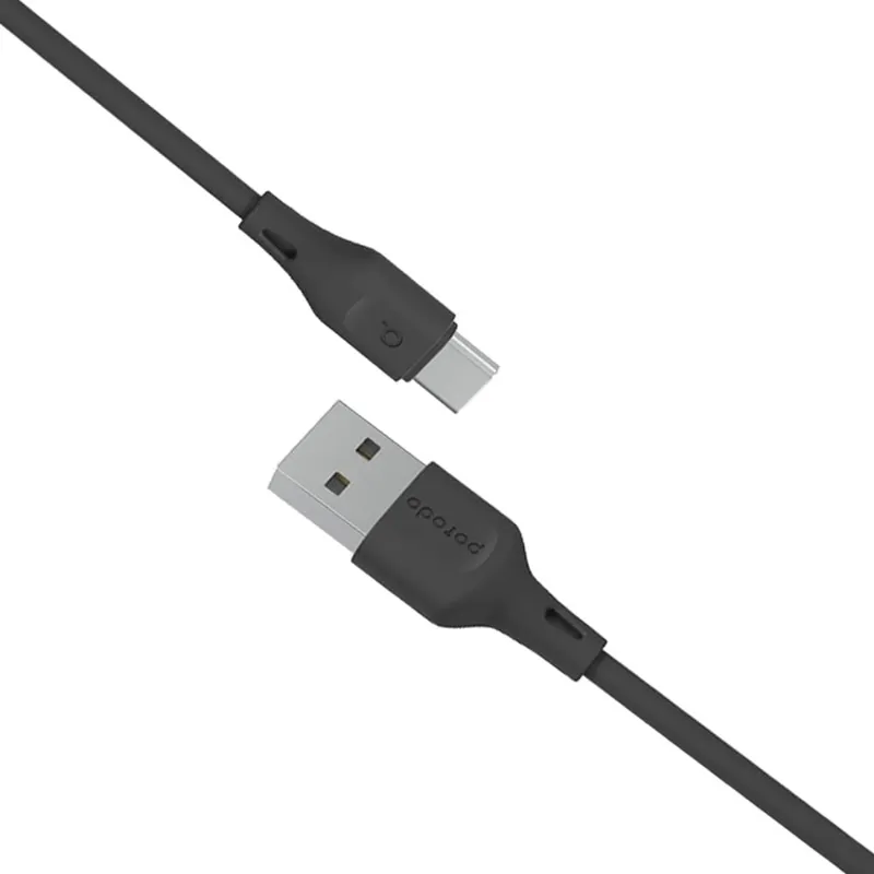 Porodo Pvc TypeC Cable 3M 3A, Black Wholesale Tradeling
