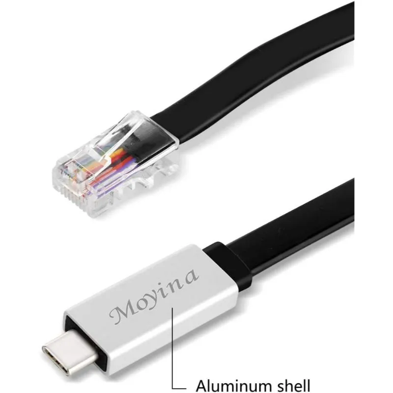 Moyina Usb C Console Cable Usb C To Rj45 Cable 6 Ft,Black Wholesale Tradeling