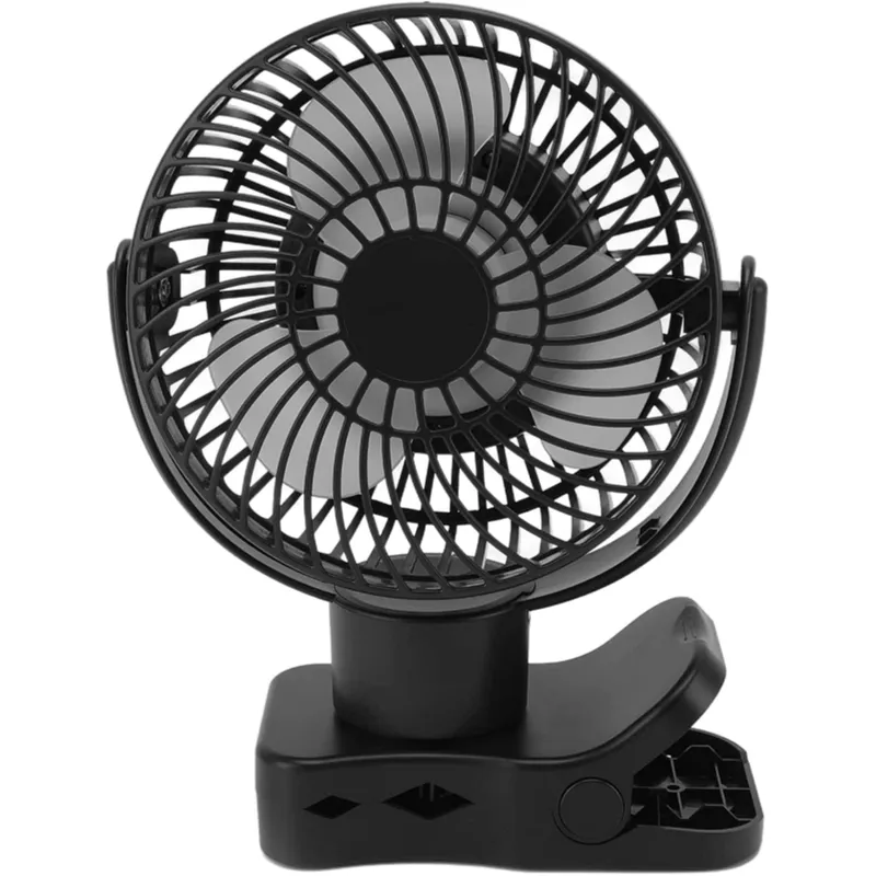 Portable Clip On Fan, 4 Speeds Adjustable Desktop Fan With