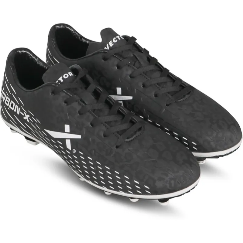 Vector X CarbonX Football Shoes For Men, White Black UK 10