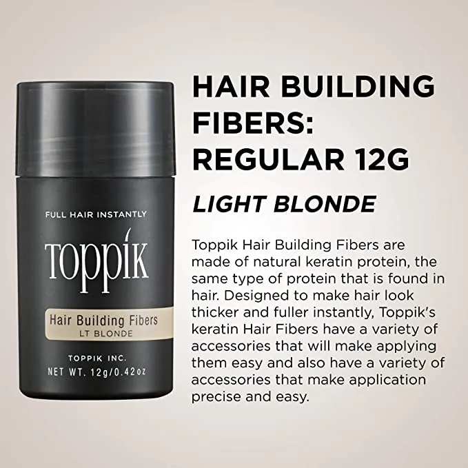 Toppik Hair Building Fibers Light Blonde 12gms Wholesale Tradeling