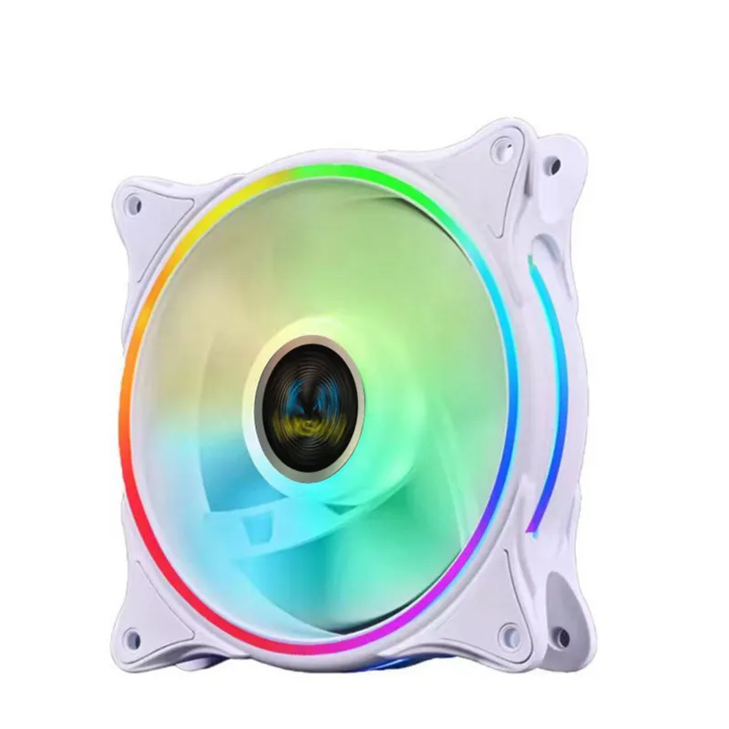 White Argb Pwm Fine Aperture Fan Pure Copper Cpu Cooler Desktop ...