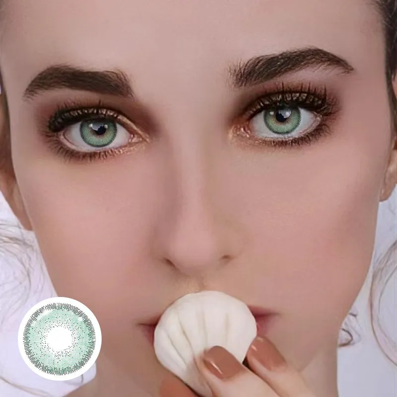 Ojotrend 1Pair Colored Contact Lens European Halloween Eyes Cosplay