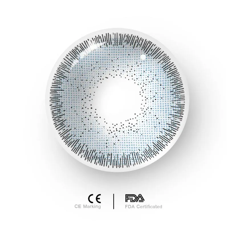 Ojotrend 1Pair Colored Contact Lens European Halloween Eyes Cosplay Contacts Lenses Power 3.00