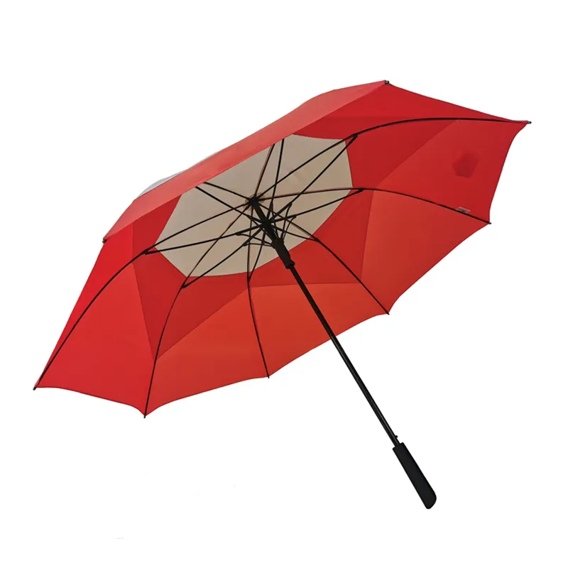 Umenice Orange and White 60inch Double Layer Rain Umbrella Wholesale Tradeling