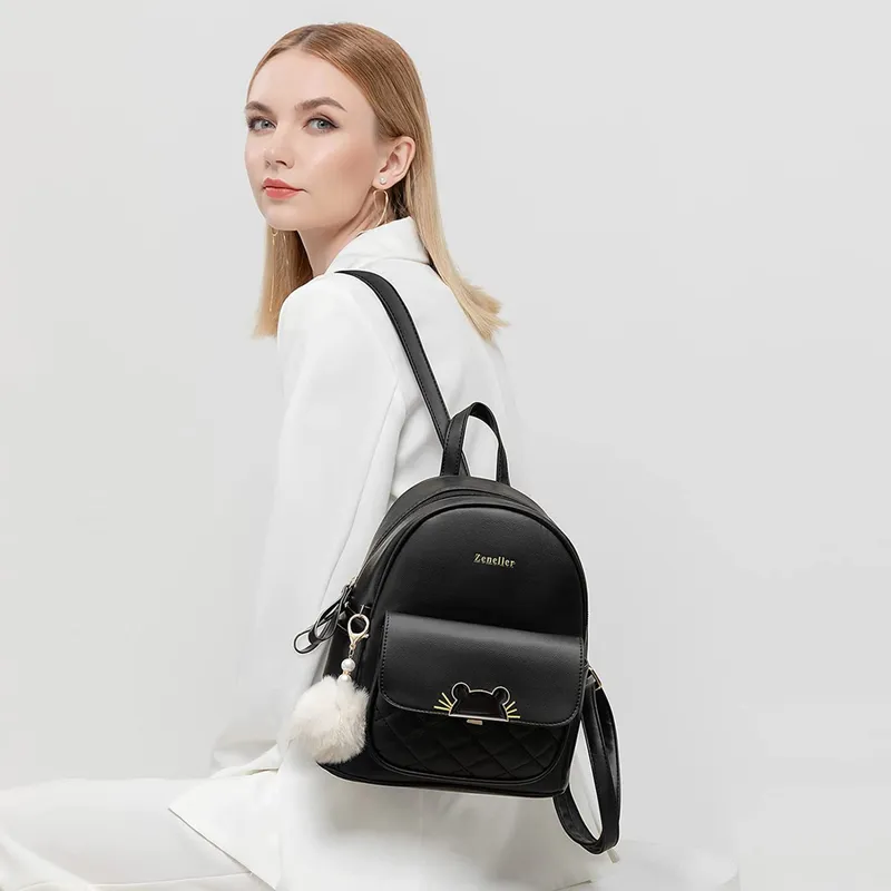  Mini Backpack Purse for Girls Teenager Cute Leather Backpack  Women Small Shoulder Bag Handbags