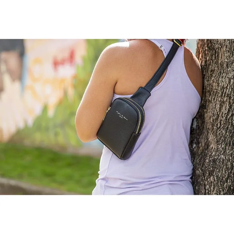 INICAT Small Crossbody Sling Bags for Women Vegan Leather Cell Phone Purse  Fanny Packs for Women Men