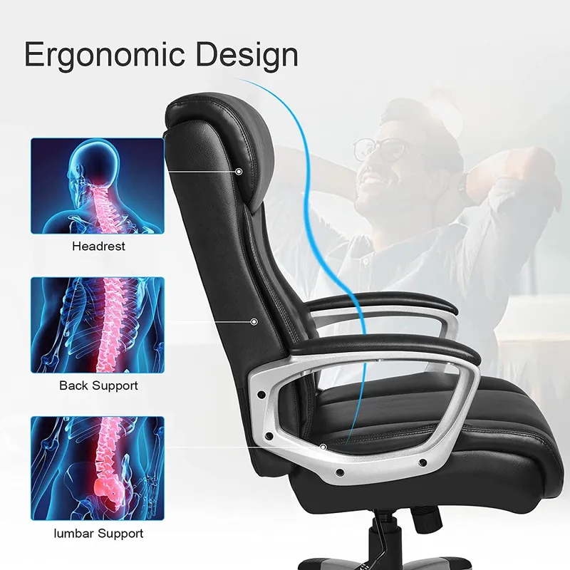 ComHoma Office Computer Desk Chair Executive High Back Chair