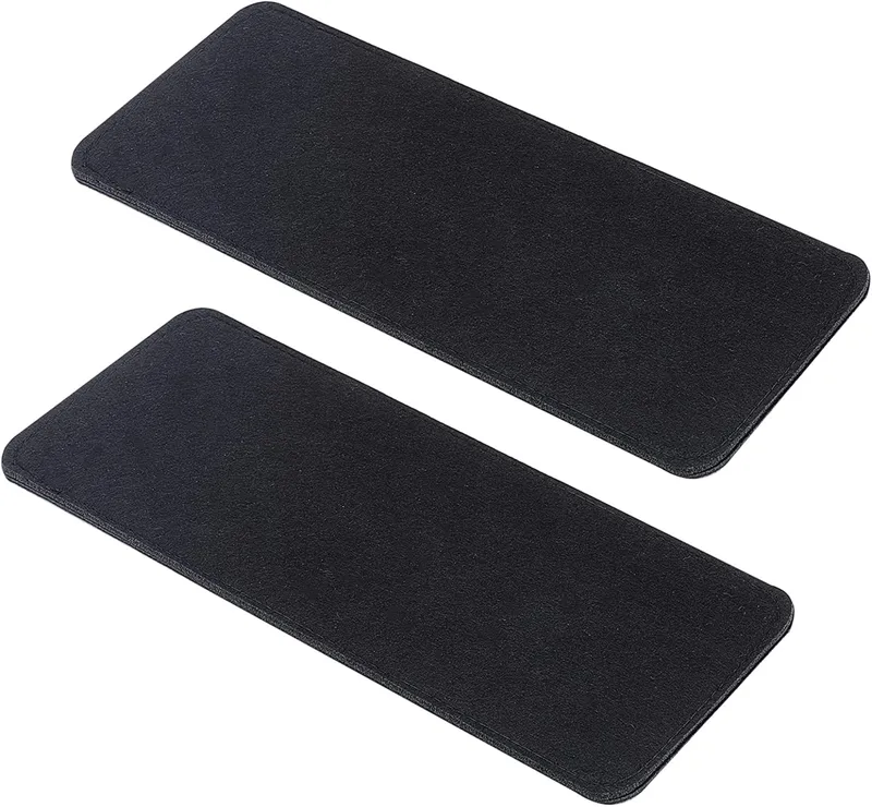 Black Felt Base Shaper, 2 Pieces 12x5 Bag Bottom Shaper Pad Arc Corner Bag,  6mm Thick, Wholesale