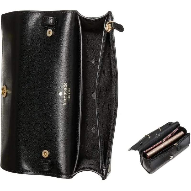 Staci Small Flap Crossbody Bag, Black, Small, Wholesale