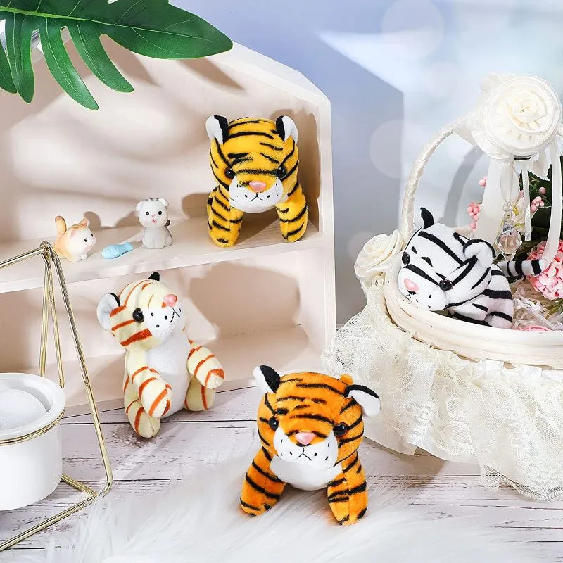 8 Pieces Mini Stuffed Wild Animals Jungle Animal Plush Toys in 4 Inch, Cute  Tiger Elephant Plush | Wholesale | Tradeling