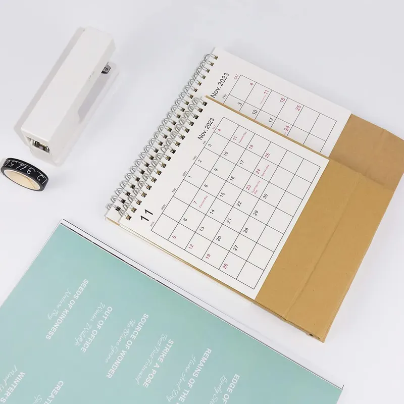 2023 Standing Desk Calendars Month Desktop Stand Up Calendar Wirebound Table Standup September