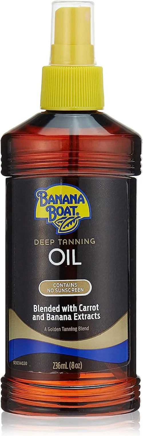 Banana Boat Deep Tanning OilContains No SunscreenCarrot and Extracts